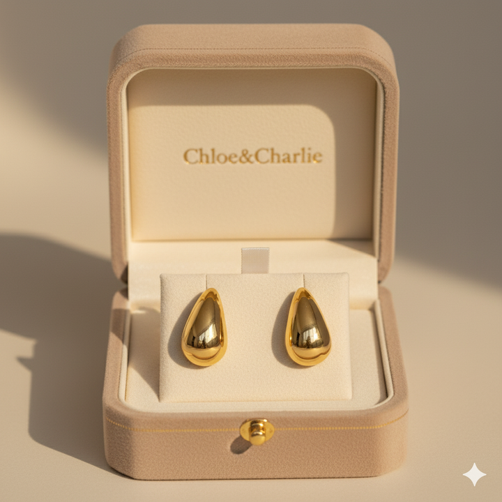 Ame Gold Teardrop Earrings