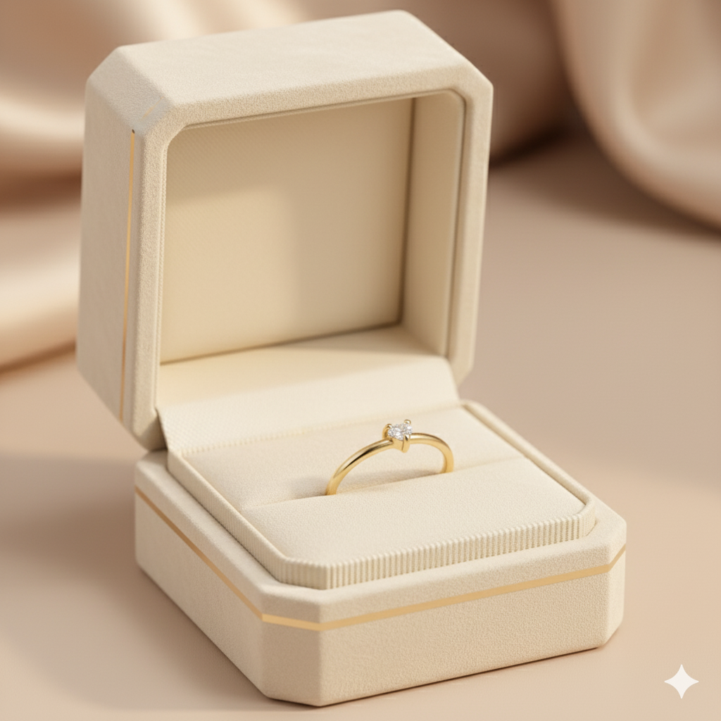 Love - Crystal Heart Ring