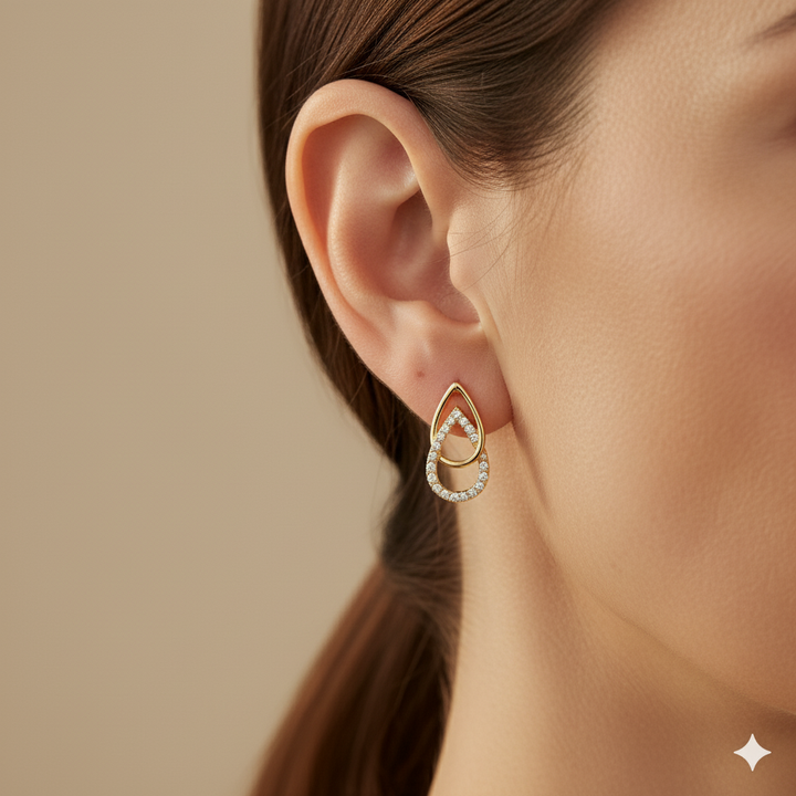 Lin Teardrop Link Earrings