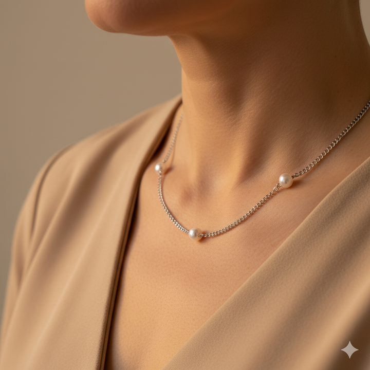 Nura Silver Necklace