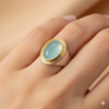 Gabi - Vintage Green Moonstone Ring