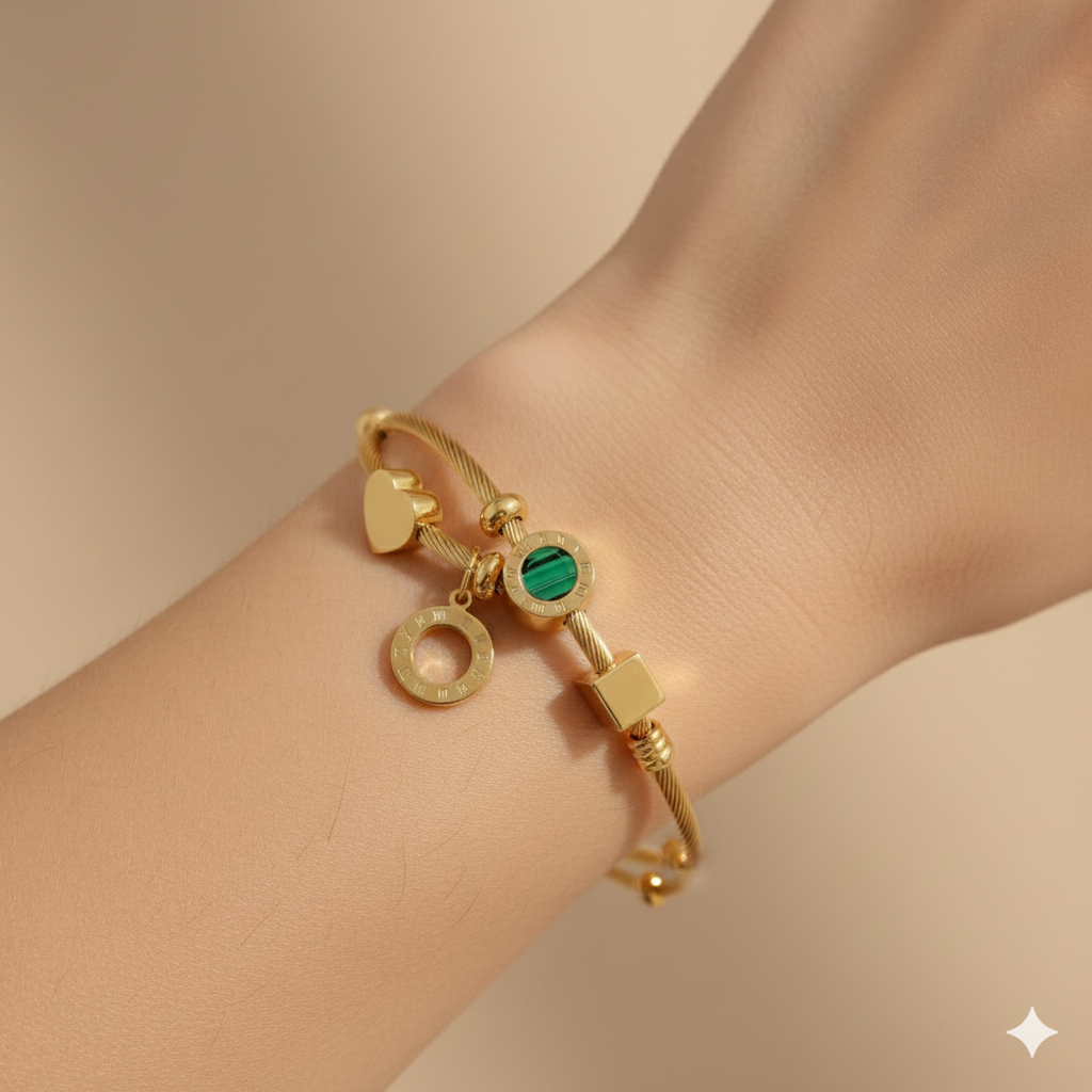 Mely- Golden Heart Bracelet