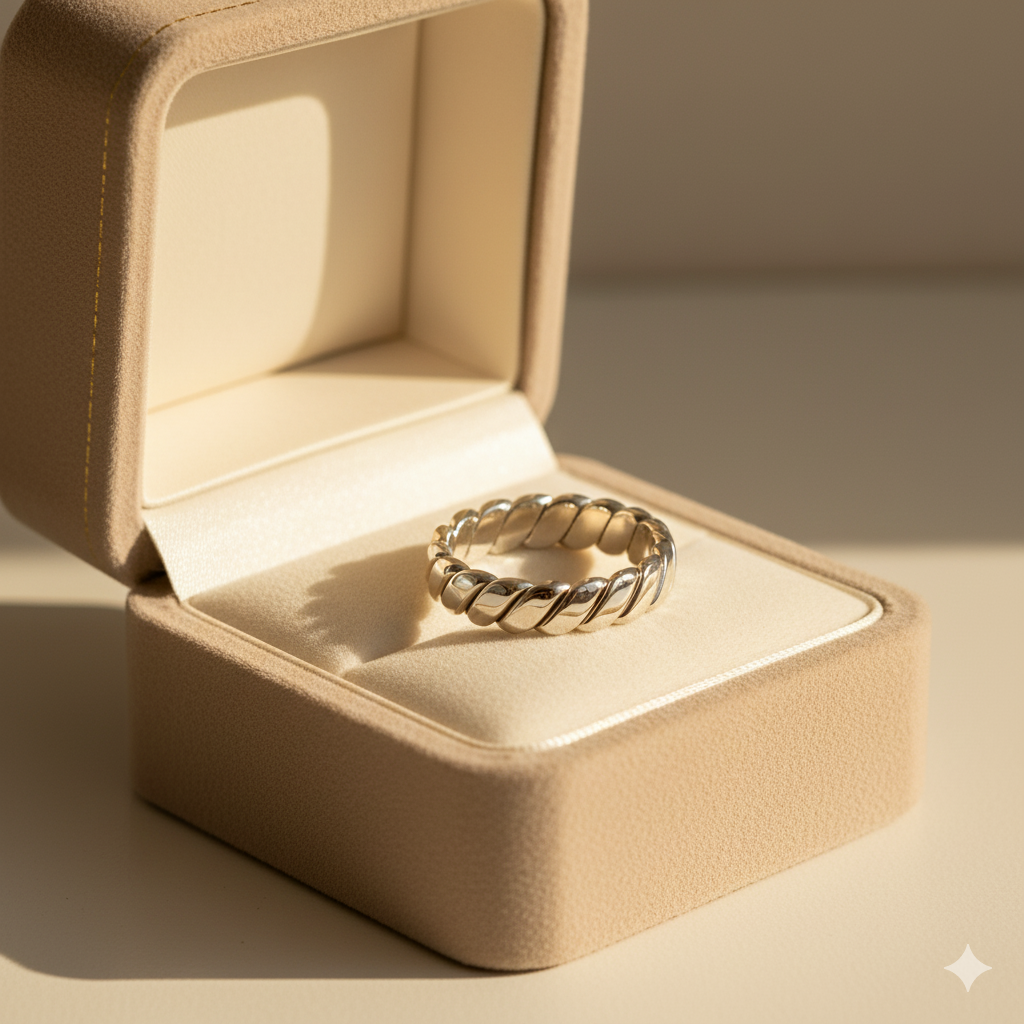 Calira Twisted Infinity Silver Ring