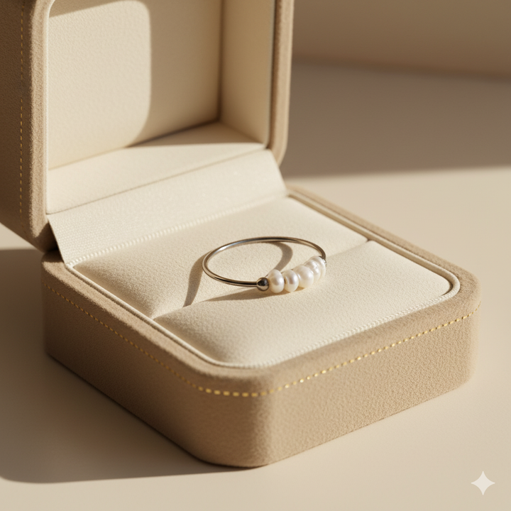 Classic Freshwater Silver Ring