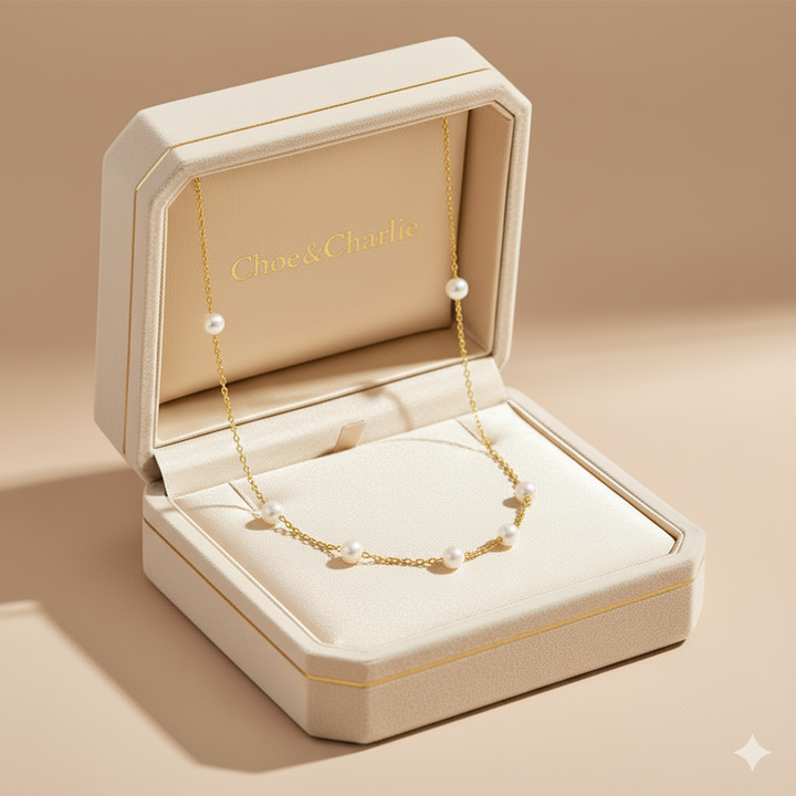 Clean White Bead Necklace