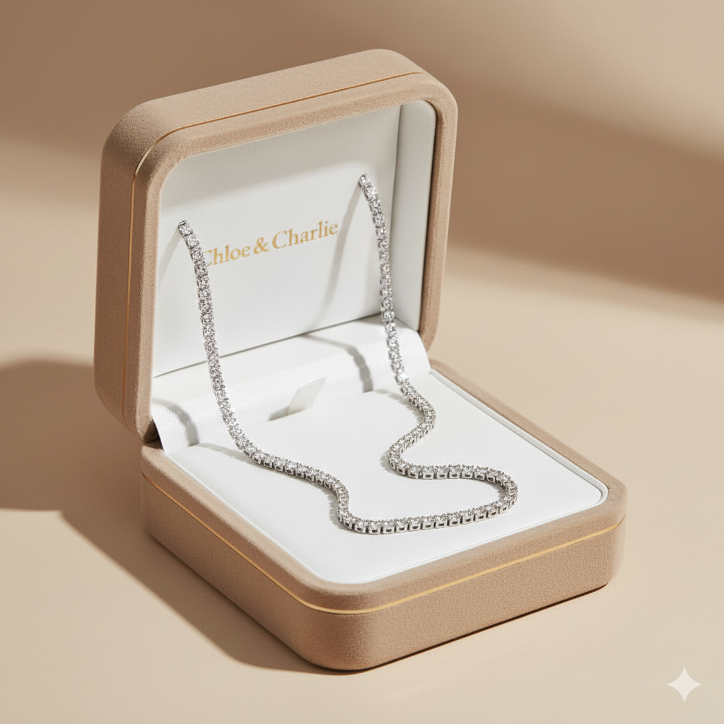 Lexi Silver Crystal Necklace