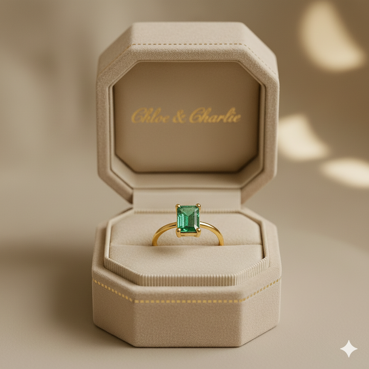 Natural Moss Agate Ring