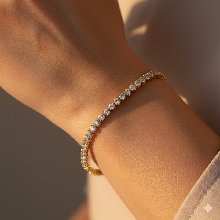 Cordelia Gold Tennis Bracelet