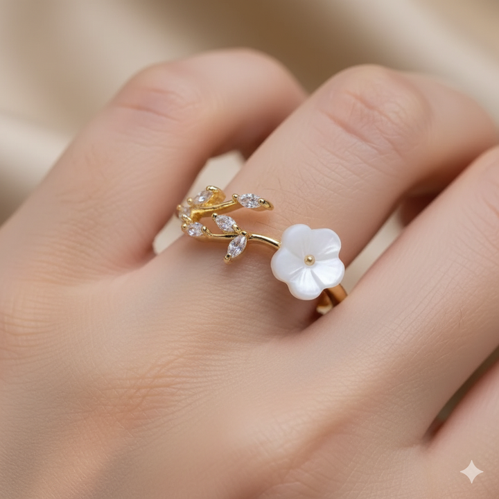 Rise - White Blossom Ring