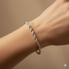 Twisted Chain Silver Bracelet