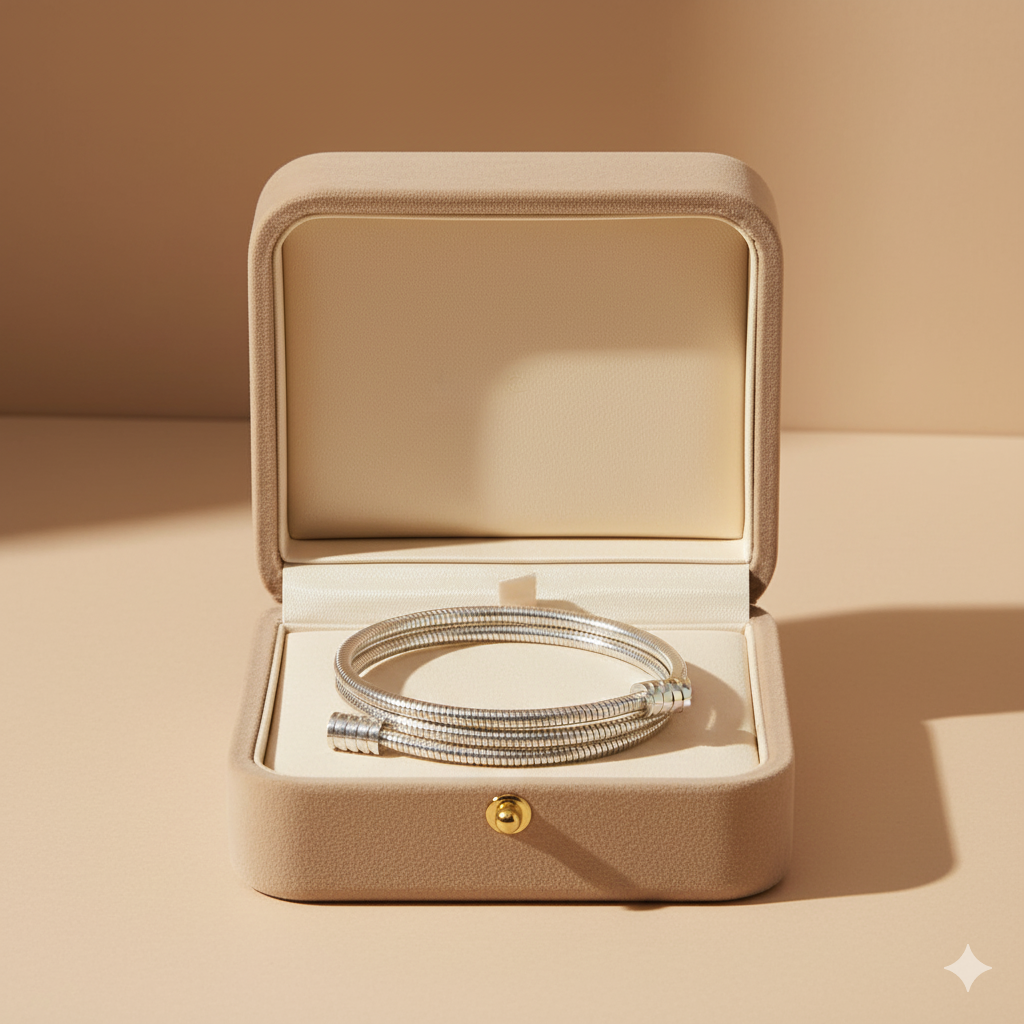 Twisted Silver Bracelet