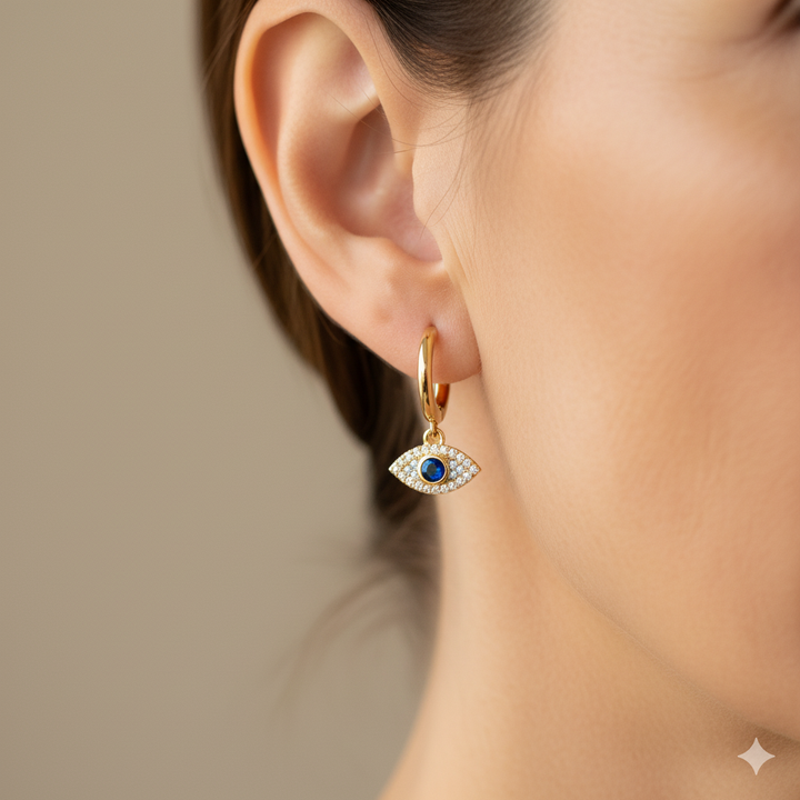 Sie Eye Drop Earrings