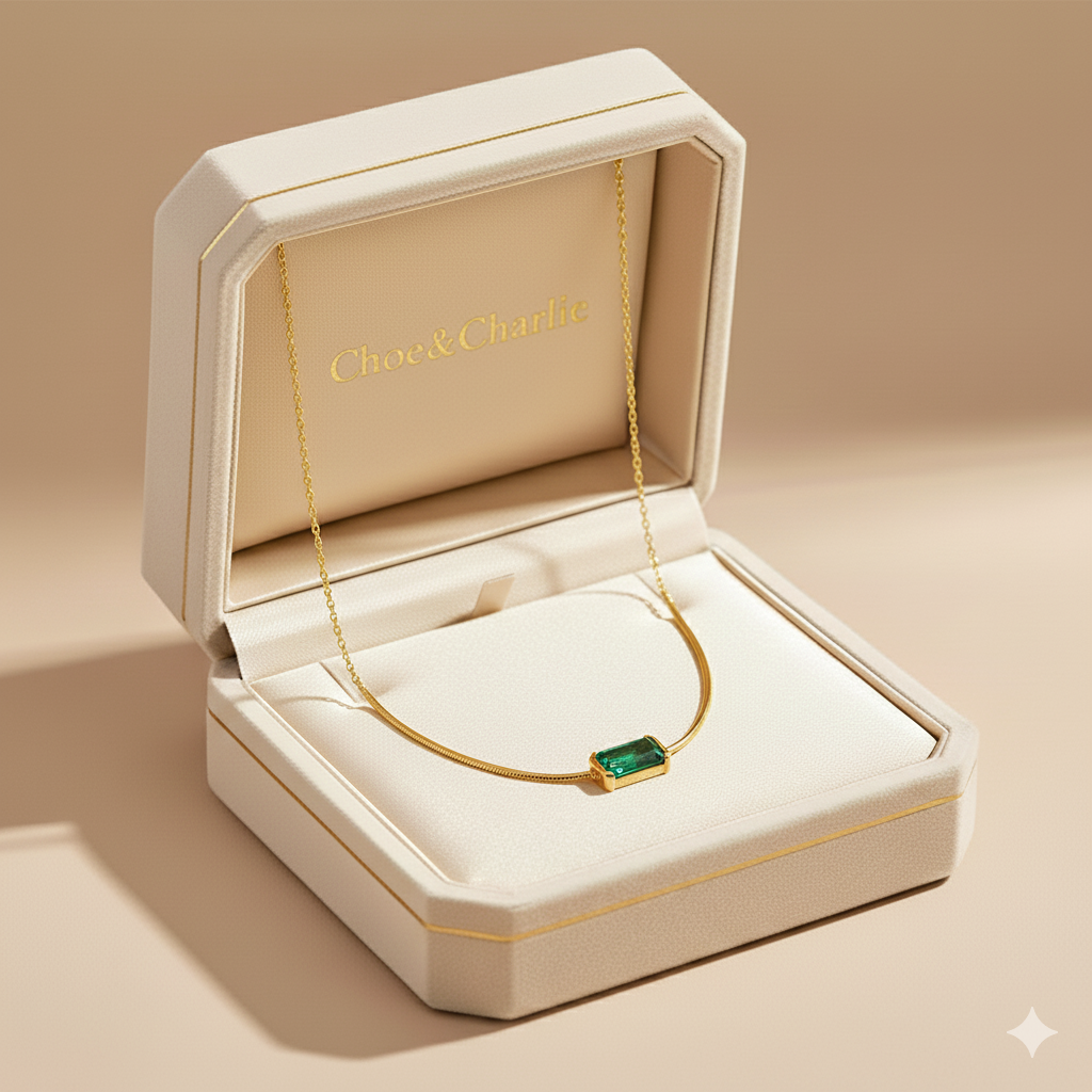 Moni Green Emerald Necklace