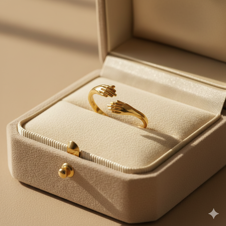 Love - Golden Hug Ring