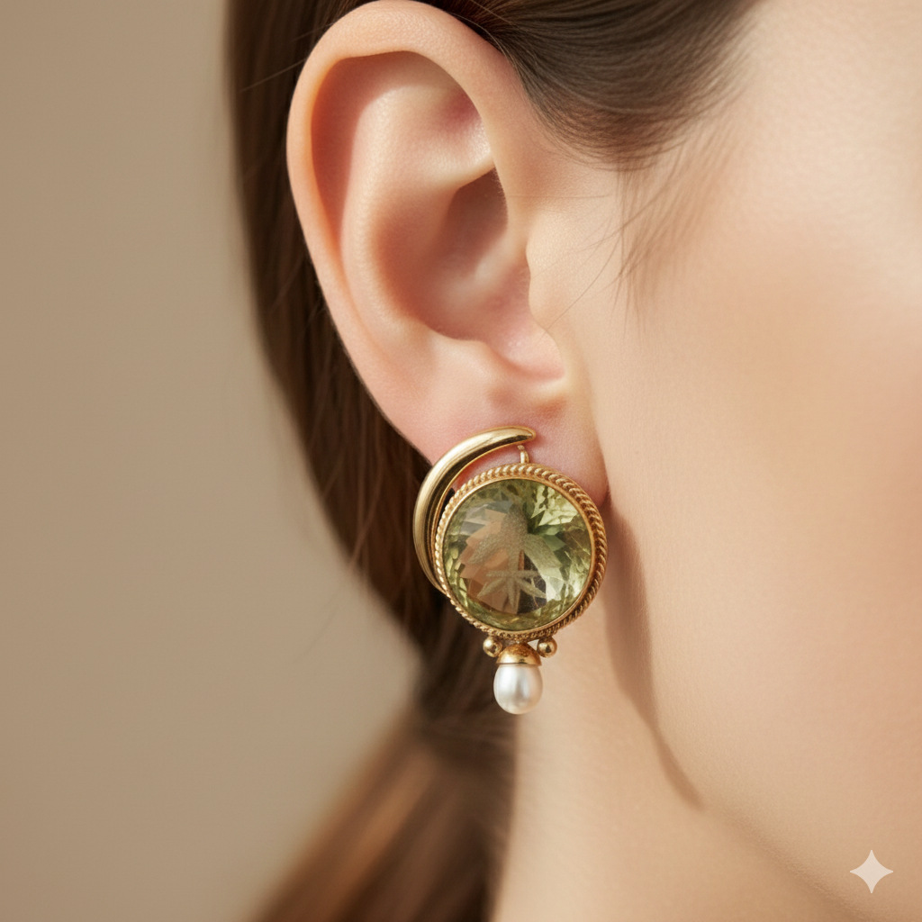 Forever - Emerald Earrings