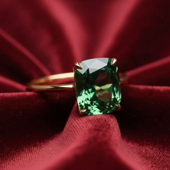 Natural Moss Agate Ring