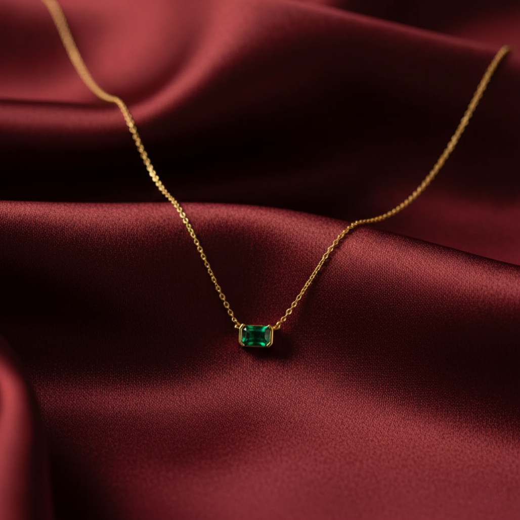 Moni Green Emerald Necklace