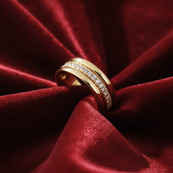 Sarah - Vintage Zirconia Inlaid Ring