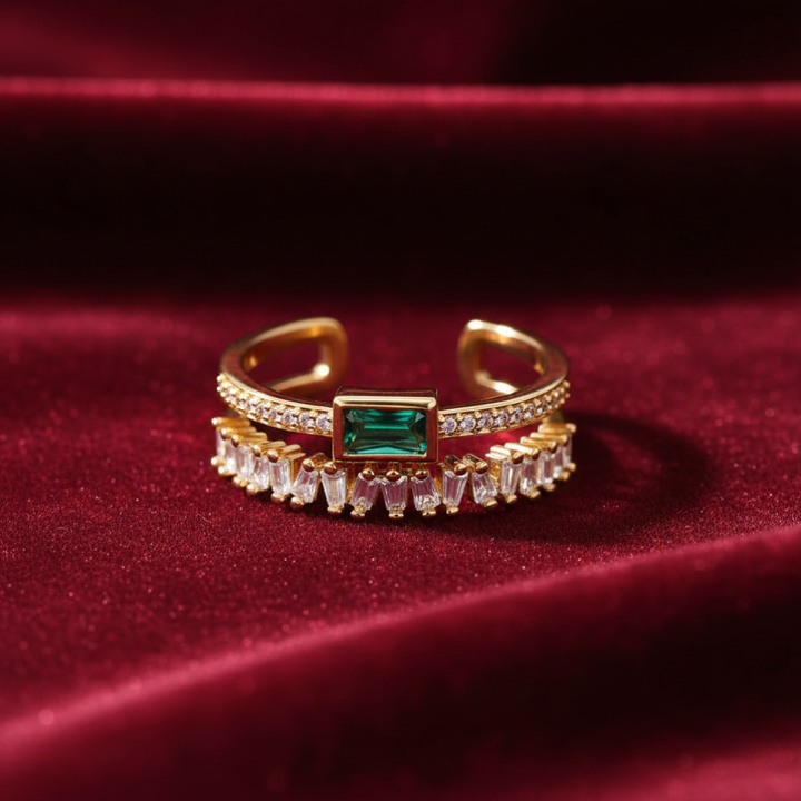 Bliss - Layered Crystal Ring