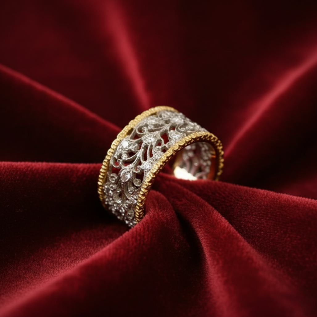 Mika - Vintage Zirconia Ivy Ring