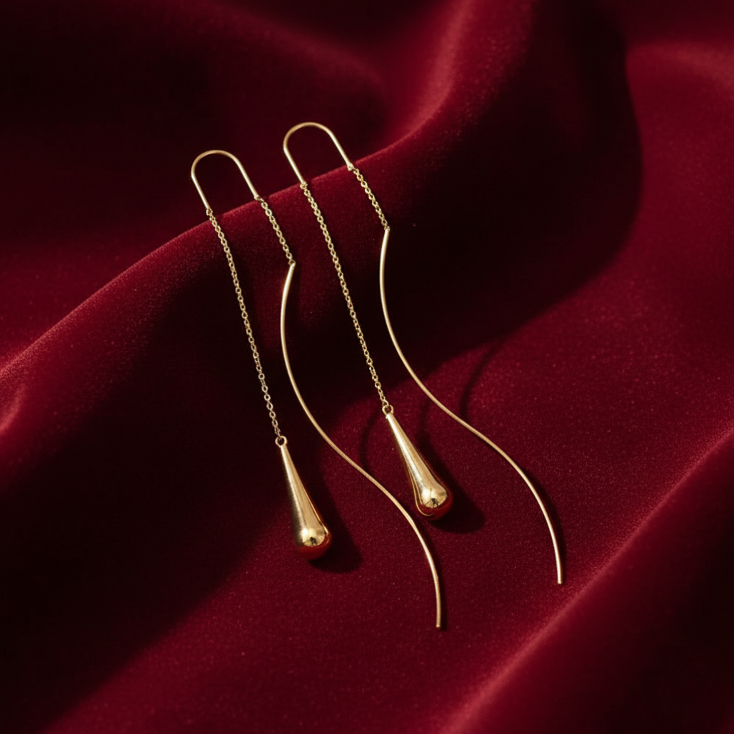 Teardrop Tassel Earrings