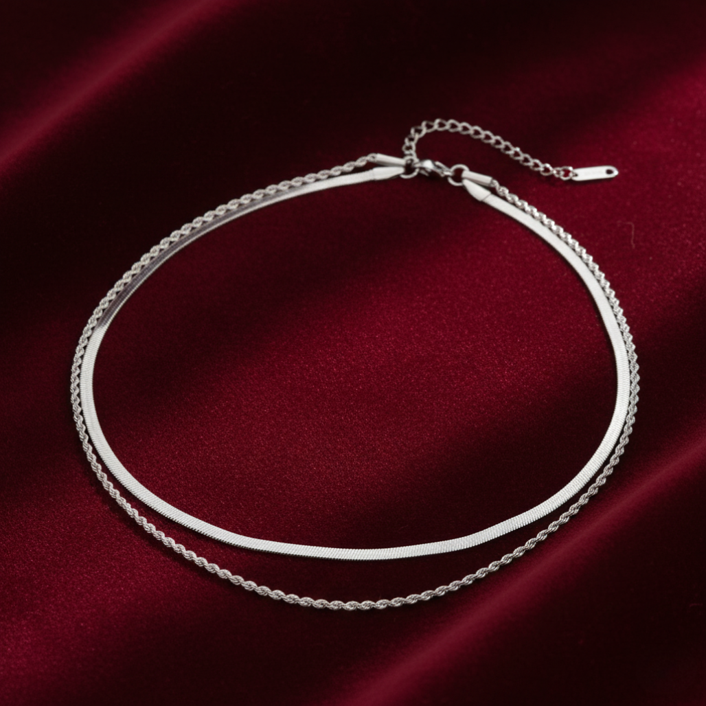 Pia Silver Layered Bracelet