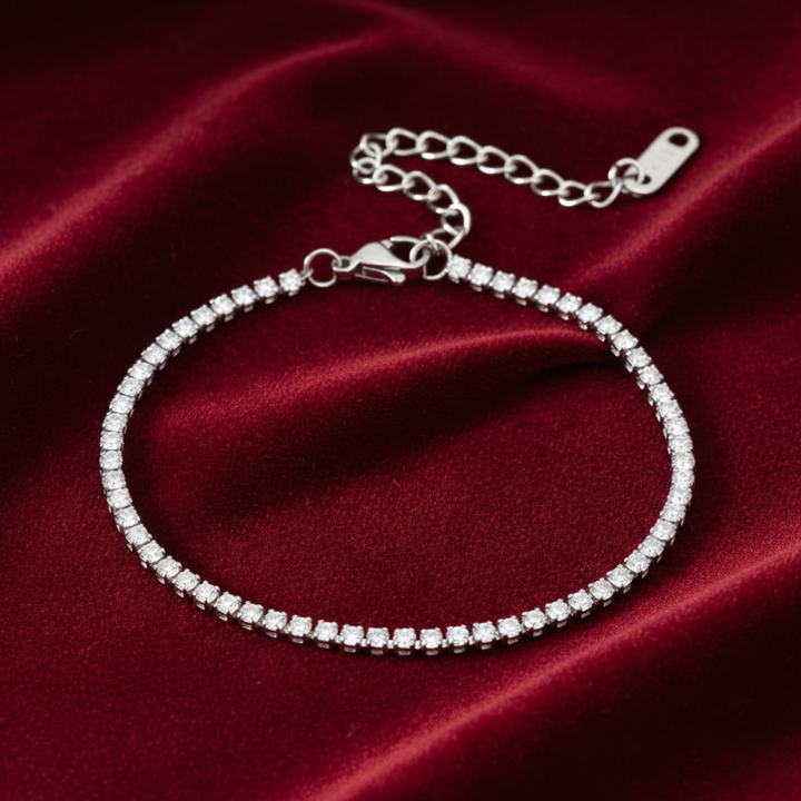 Cordelia Silver Tennis Bracelet
