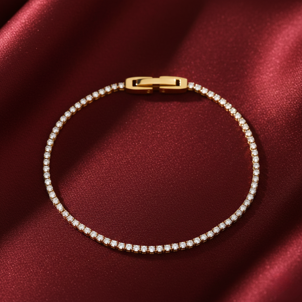 Cordelia Gold Tennis Bracelet