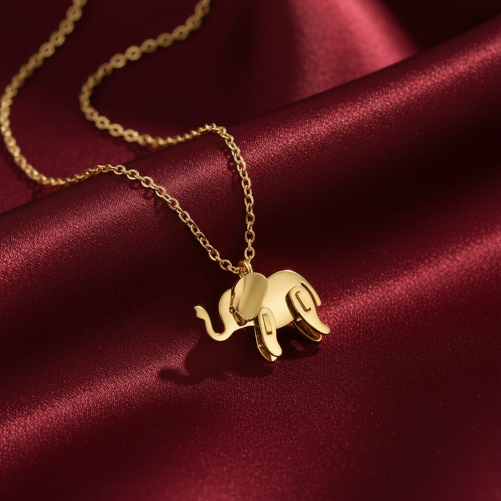 Elephant - Golden Necklace