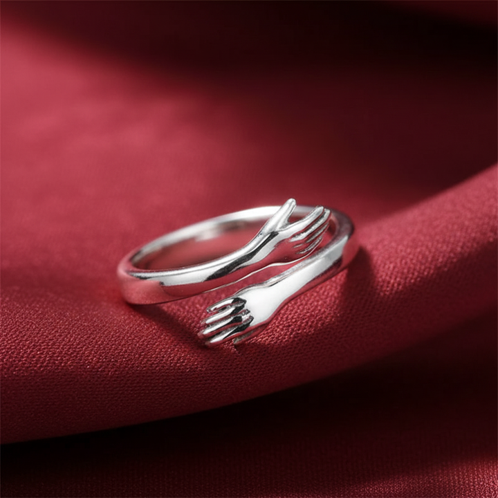Adjustable Silver Hug Ring