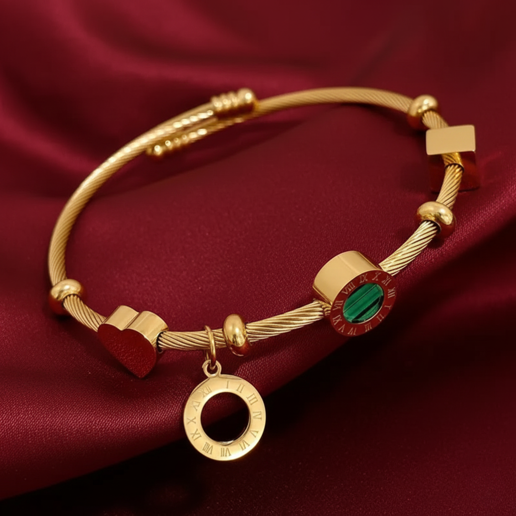 Mely- Golden Heart Bracelet