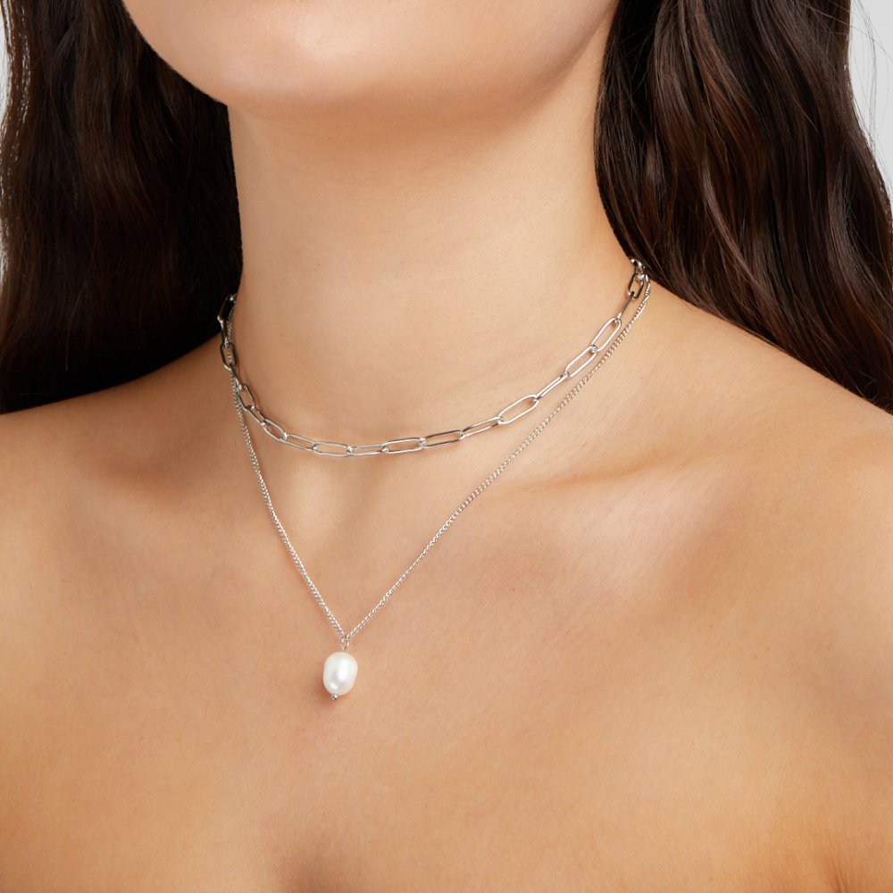 Angela Silver Necklace