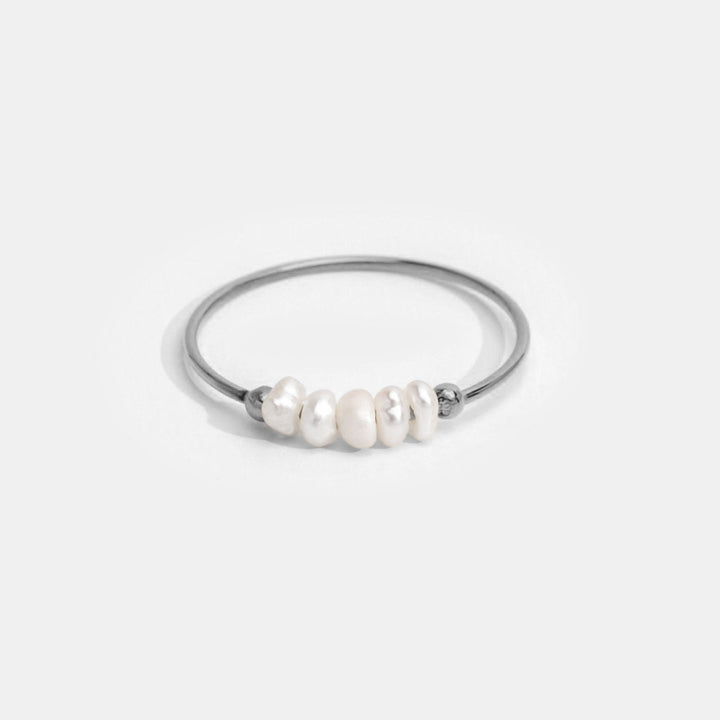 Classic Freshwater Silver Ring
