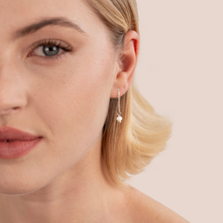 Silver Maria Drop Earrings
